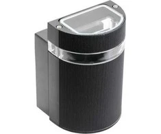 GTV Vienpusis sieninis šviestuvas SILVA, GU10, MAX. 50 W, IP54, AC220-240 V, 50/60 Hz, juodas