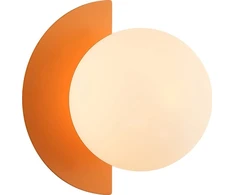 Sieninis šviestuvas Kinkiet Italux Italux Nauti WL-37482-OR kinkiet lampa ścienna 1x25W G9 oranžinė/balta