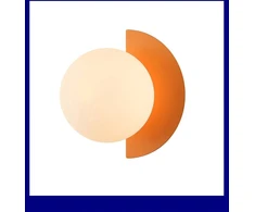 Sieninis šviestuvas Kinkiet Italux Italux Nauti WL-37482-OR kinkiet lampa ścienna 1x25W G9 oranžinė/balta