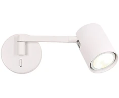Sieninis šviestuvas Kinkiet Light Prestige Spot Snow Baltas na Wysięgniku LP-731N/1WL