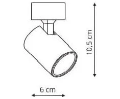 Sieninis šviestuvas Light Prestige Reflektor Snow 1 spot baltas (LP-731/1W WH) - Light Prestige