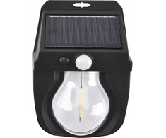 Sieninis šviestuvas LTC LTC Solinė sieninė lempa COB 5W, 600lm, judesio ir prieblandos jutiklis, akumuliatorius 1800mAh (ABS)