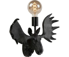 Lucide sieninis šviestuvas EXTRAVAGANZA MOOSE 47209/01/30 Lucide dizainerio LUMINAIRE sieninis šviestuvas dekoratyvinis briedis, juodas