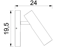 „Luminex Movable Axion 4445“ sieninis šviestuvas