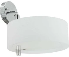 Mdeco sieninis šviestuvas ELMDRS8006/1 8C MDECO metalinis FIXTURE palėpės sieninis šviestuvas chromas baltas