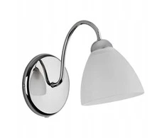Sieninis šviestuvas Alfa Ariel 1x60W E27 baltas/chromuotas 22600