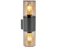 Sieninis šviestuvas Orno SALVIA sodo šviestuvas, 2xE27, maks. 2x15W, IP54, pilkas