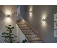 Sieninis šviestuvas Kinkiet Paulmann Oprawa elewacyjna THARIN LED 2 X 3,7W 640lm 3000K IP44 230V balta / metal