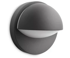 Philips Lauko sieninis šviestuvas B7705 June, 1xE27, max 42W, IP44, 135x195mm, antracito spalvos