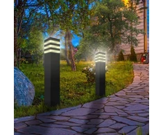 V-TAC sieninis šviestuvas, pastatomas LED sodo šviestuvas, 60 cm (judesio jutiklis), E27 - juodas