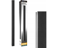 Sieninis šviestuvas LVT LVT Lara 1577 lauko sieninis šviestuvas sieninis šviestuvas 1x60W LED 4000K juodas