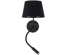 Sieninis šviestuvas MAJA Juodas 10081 TK Lighting skaitymo lempa