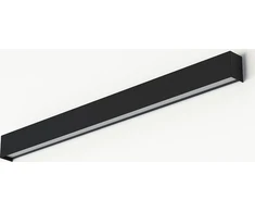 Sieninis šviestuvas Nowodvorski Metalinė sieninė juostelė „Straight Wall“ 7594 minimalistinė juoda