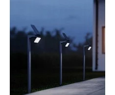 Sieninis šviestuvas Steinel Sieninė lempa LED saulės šviestuvas 1,2W XSolar GL-S su antracito jutikliu