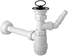 Sifonas McAlpine butelis 5 / 4 "DN32 mažai balta (HC1LWM)