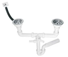 Sifonas McAlpine dvigubas 1,5 "(HC7HC12R- POL1)