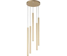 Sigma Sopel 33627 pakabinamas šviestuvas, pakabinamas šviestuvas, 5x4W, G9, auksinis