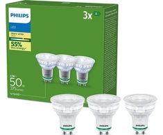 „Signify Philips Classic LED-A-Label“ lempa 50 W GU10, 3 vnt., P