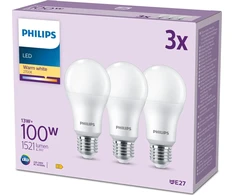 Signify Philips LED klasikinė lempa 100 W E27 šilta balta 1521 lm matinė, 3 vnt. P