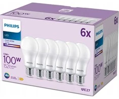 Signify Philips LED klasikinė lempa 100W E27 Kaltweiß 1521lm matinė 6er P