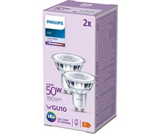 Signify Philips LED klasikinė lempa 50W GU10 Kaltweiß 390lm Sidabrinė 2er P