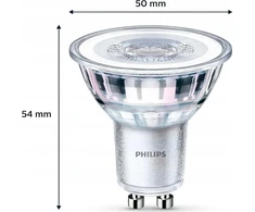 Signify Philips LED klasikinė lempa 50W GU10 šaltai balta 390lm sidabrinė 3er P