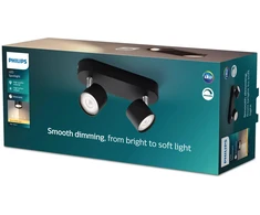 Signify Philips Star Spot 2 flg. juodas 1000lm