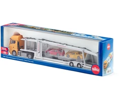 Siku Žaislinis MAN vilkikas su 2 automobiliais