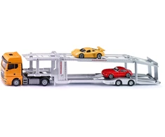Siku Žaislinis MAN vilkikas su 2 automobiliais