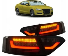 Silbak Rinkinys Lamp Tylnych LED Juodas Smoke AUDI A5 przed liftem 2007-2009