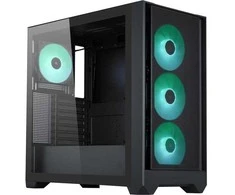 Silentware „Flow 110 A-RGB“ (juodas, grūdintas stiklas)