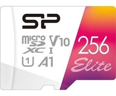 SILIKONIO MAITINIMO KOMPIUTERIS &amp; COMMUNICAT SILICON POWER atminties kortelė Elite Micro SDXC 256GB UHS-I A1 V10
