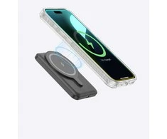 AmazingThing Titan Pro Mag dėklas su Magnetic Ring skirtas Apple iPhone 16 - skaidrus