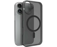 Puro Daylight Magsafe Compatible Silikoninis dėklas for iPhone 17 - Translucent Juodas