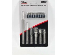 Silver Adapterių ,bitų rinkinys 16vnt
