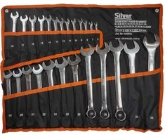 Silver Tools Sidabrinis Tools Kombinuotų raktų rinkinys 25 dalių - 6-36mm.