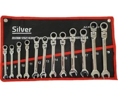 Silver Kombinuotų raktų rinkinys su terkšle 8-19mm, 12 vnt.