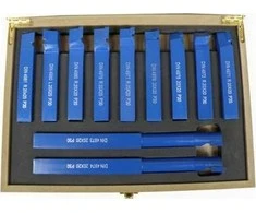 Silver Tools NOŻE TOKARSKIE 20x20mm W WALIZCE 11szt. /Sidabrinis