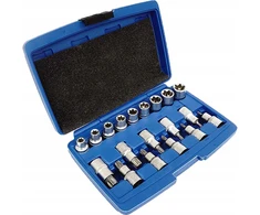 SILVER Sidabrinis Sidabrinis TORX antgalių rinkinys 19 vnt.