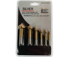 Silver CONICAL COUNTERSHIPER PL. 6 dalys 6,3-20,5 / Sidabrinis