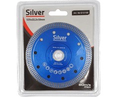 SILVER TARCZA DIAMENTOWA DO GRESU 125x22,2 / Sidabrinis
