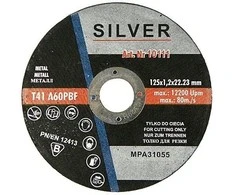 SILVER METALO PJOVIMO DISKAS 125 x 1,6 x 22,2 mm