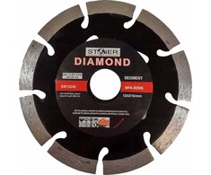 SILVER Sidabrinis Sidabrinis DEIMANTINIS DISKAS STONER 125mm SEGMENTINIS