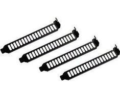 SilverStone SST-Aeroslots-BP PCI Slotblenden, 4 pcs – juodas