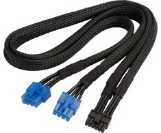 „SilverStone“ 2x 8 kontaktų PCIe į 12 kontaktų PCIe GPU kabelis moduliniams maitinimo šaltiniams