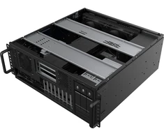 „Silverstone SST-RM47-502I Rackmount Storage“, 4HE, ATX - juodas