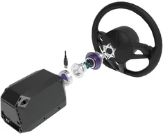 Conspit USB-A Adapteris Spacer, for ARES Wheelbases – sidabrinis