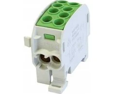 Simet 1 potencialo perjungiamas paskirstymo blokas 125A 2x4-35mm2, 2x2,5-25mm2 žalias SCB 35-Cu 81504005