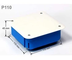 Simet 115x115x45mm mėlyna P 110 (32042203)