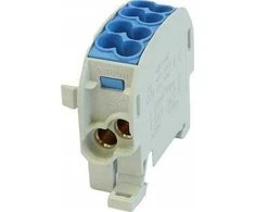 Simet 1 potencialo perjungiamas paskirstymo blokas 100A 4x2,5-25mm2 mėlynas SCB 25-Cu 81503003